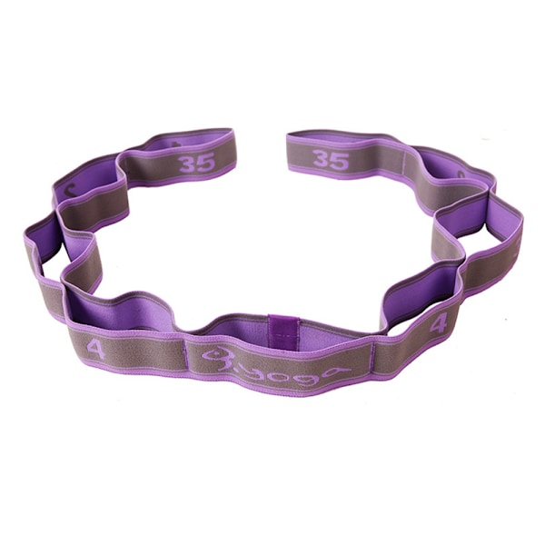 9-segements fitness yoga elastiskt band dans yoga hjälpsträckningsband spänningsband sportformande yoga krysantemumrep - Hjälper till att förbättra