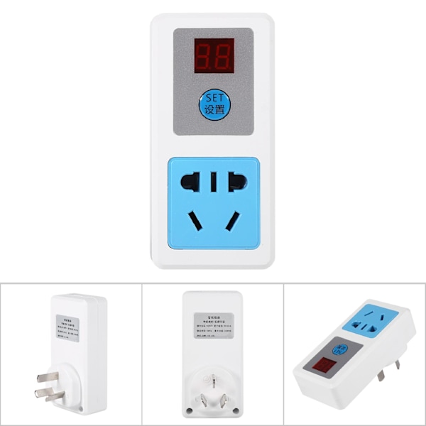 Elektrisk 220V Energibesparande Timeruttag Hemmapparater Digital Tidströmbrytare (24 Timmar) AU