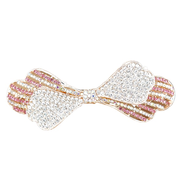 Rhinestone Sølv Hårklipp, Krystall Hårspenner Sklisikre Glitrende Hårnåler for Kvinner Tykt Langt Hår