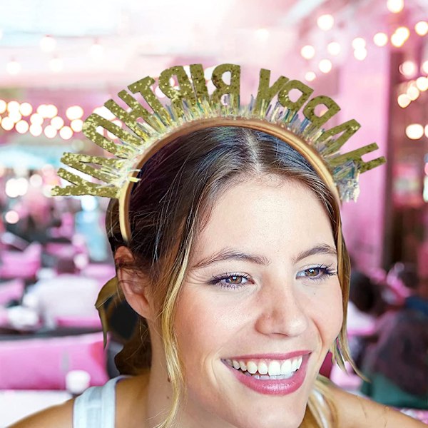 Fødselsdagspige Tiara Pandebånd Hovedbeklædning Piger Fest Hårtilbehør