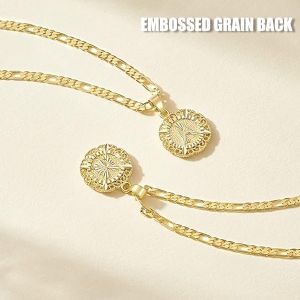 Cirkulärt brev halsband Personligt ihåligt hängen halsband brev namn halsband