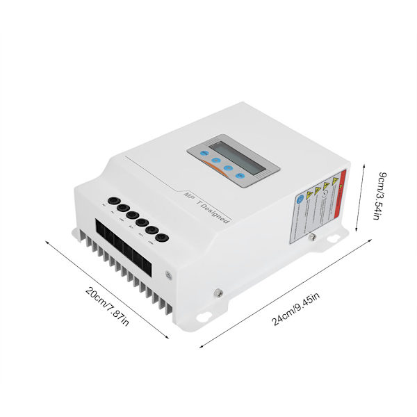 40A Solpanel Laddningsregulator 12V/24V/48V LCD Display MPPT Solregulator Monitor
