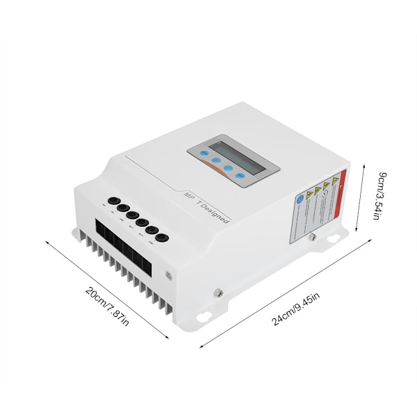 40A Solpanel-laderegulering 12V/24V/48V LCD Display MPPT Solregulator Overvågning