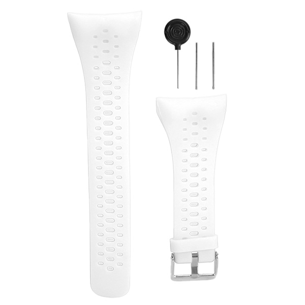 Armband för klocka, armband, ersättningsarmband med nål för demontering för POLAR M400/M430 Vit