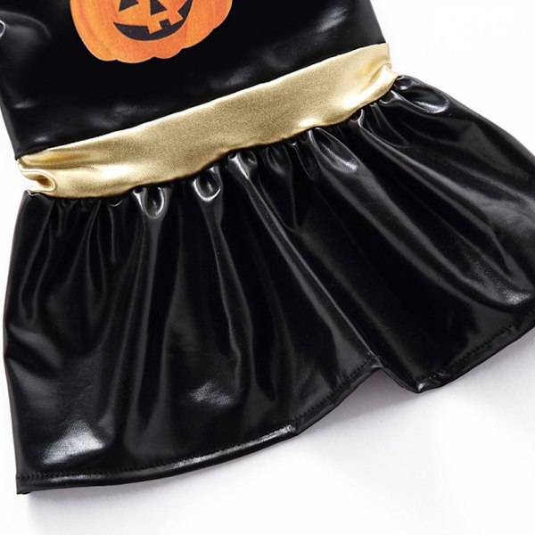 1 Sæt Halloween Kæledyrsudstyr Hundeklæder Hexe Kjole Kæledyr Hundekostume Bat Kjole Juleaften