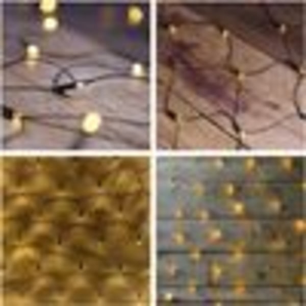 Solar Outdoor Light Net, 3x2m 200 LED Mesh Net Fairy Lights, 8 lägen julbelysning för julgran, buskar, trädgård, uteplats, fönsterdekorationer