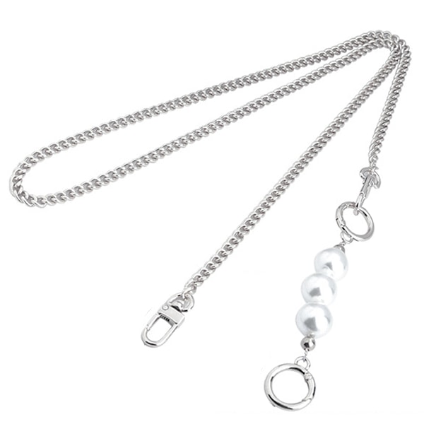 DIY Robust Stor Imitationspærle Taskehåndtag Rem Taske Charms Håndtaske Kæde Udskiftning Tilbehør Dekoration