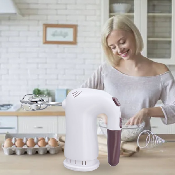 5-växlad Elektrisk Handmixer 500W Kraft Handhållen Mixer med Visp för Bakning Matlagning EU 220V
