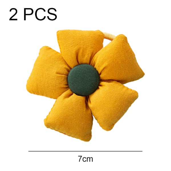 Bomullselastiska slipsar Blomsterhästsvanshållare Pigtail slipsar