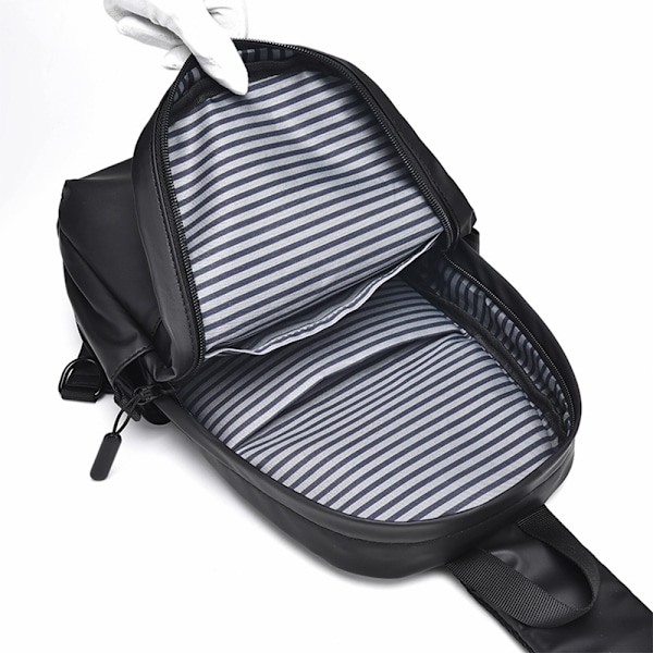 Slingväska Ryggsäck för Män Kvinnor Lätt Vikt Resistent Liten Bröst Axel Crossbody Väskor