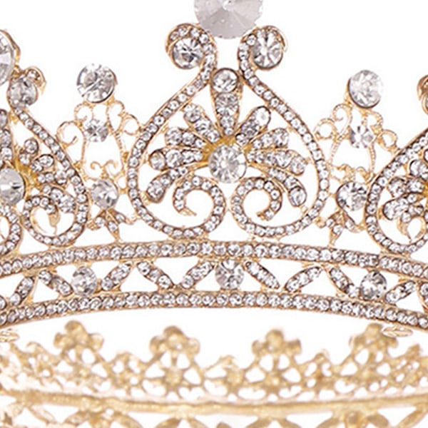 Dronningkrone til Kvinder - Krystal Tiara Krone Pandebånd til Fødselsdag Bryllup Halloween Pageant Hårtilbehør
