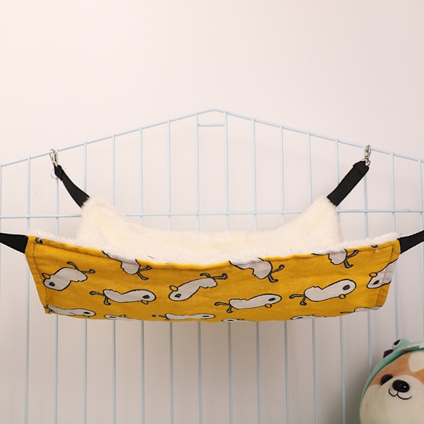 Våningssäng Hängmatta Bur Leksak för Hamster Råtta Socker Glidare Papegoja Marsvin Gömställe Lek Sömn