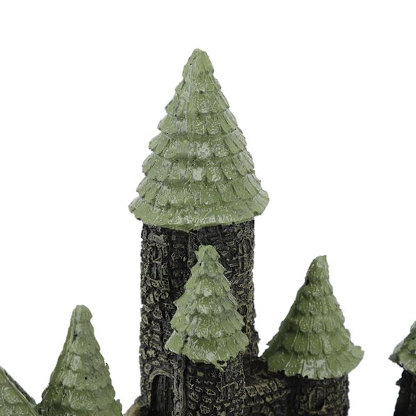 Fisktankslott Ornamenter Hög Simulation Resin Retro Slott Grottgömsle Akvarium Dekoration Fisktankstillbehör