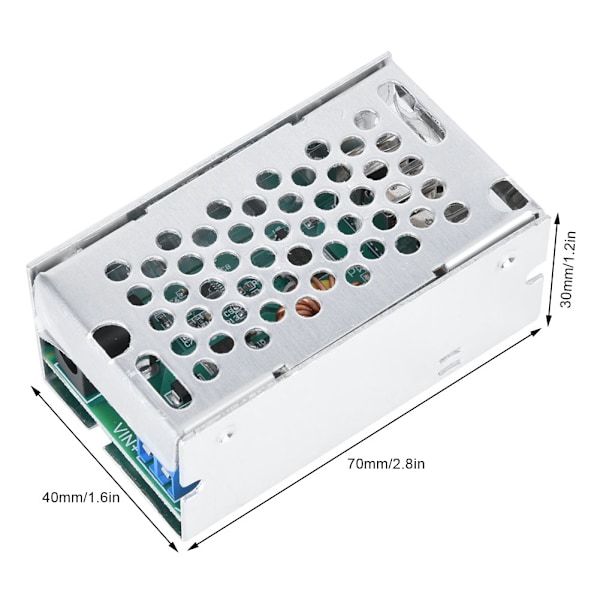 4 USB Utgangs Buck Konverter 24V/12V til 5V 5A Trinn Ned Strømforsyning Modul Aluminiumsskall