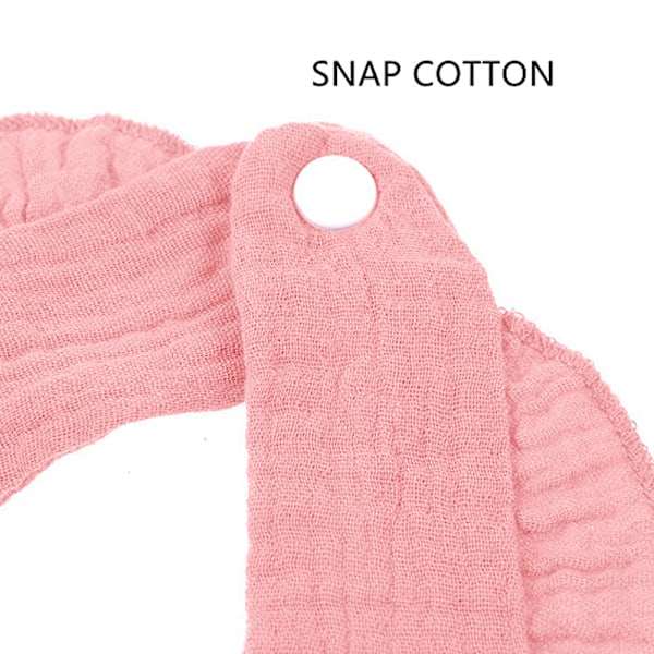 Baby Muslin Bandana Smekke for Jenter og Gutter Justerbare Baby Smekker Sett 6 stk for Tenner og Spytting Multi-Bruk Sjal Smekker