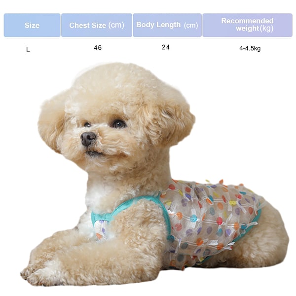 Hundklänning för små hundar Andningsbar Valp Söt Tutu Klänning Söt Kvinnlig Katt Prinsesskläder Sommar Fjärilsoutfit för Teacup Hund Yorkie Chihuahua