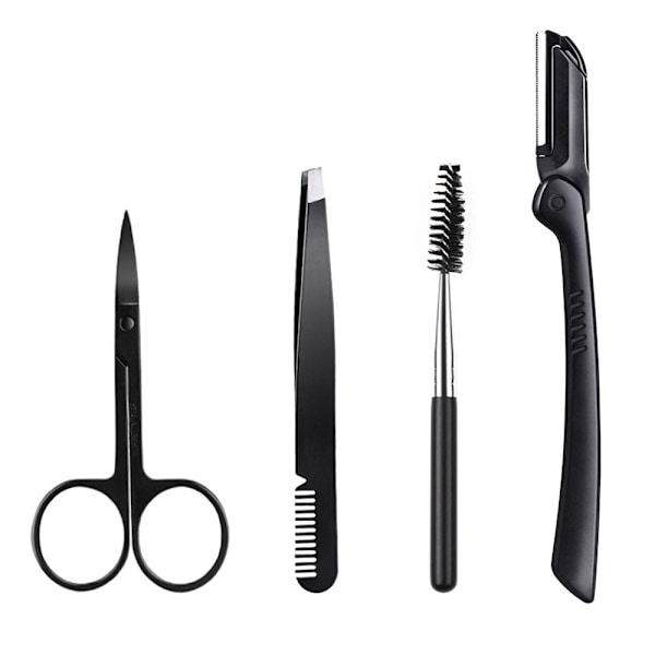 Multi-i-1 Øyenbrynsbarberingssett, Øyenbrynspleiesett, Øyenbrynsklipperssett for kvinner og menn