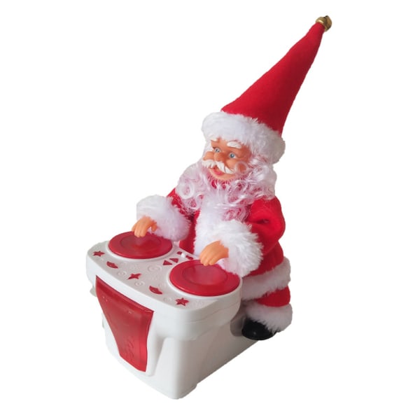 Electric Santa Toy with Santa Drum and Coloured Lights