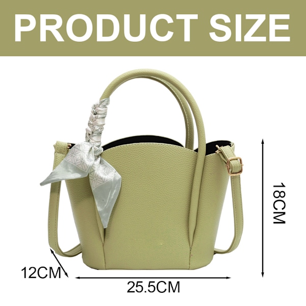 Ny handväska messenger bag PU-läder bärbar hinkväska