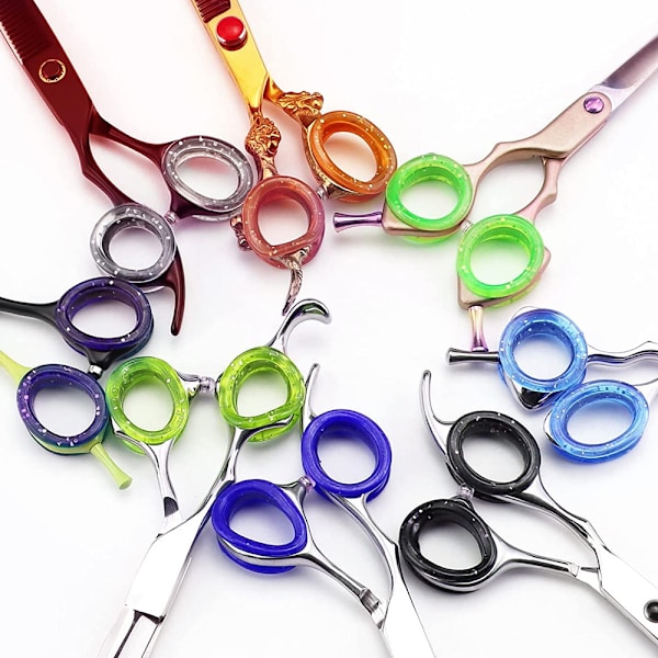 10 stycken frisör saxar fingerringar passar för frisör saxar