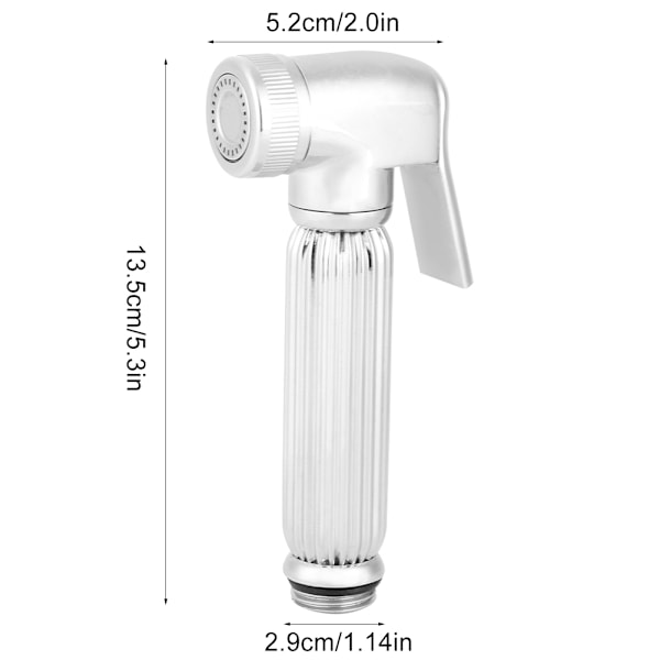 Håndholdt Bidetsprayhode G1/2\", Toalett Bidetspray, Gulvrensingssprayhode