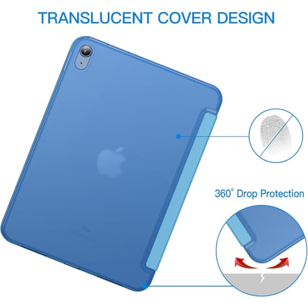 Fodral till iPad (A16) 11:e/10:e generationen (2025/2022), Slim Stand Hard Back Case Auto Wake/Sleep-funktion (Deep Navy){FY} Deep Navy[TT] Djup Marinblå