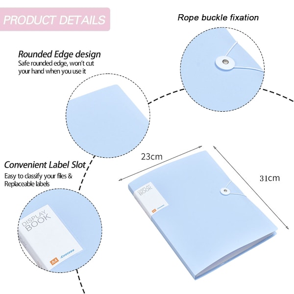 Mappe Transparent Interiør Multi-lags Ressourcebog Studerende Testtaske Binder Kontraktmappe Filmappe