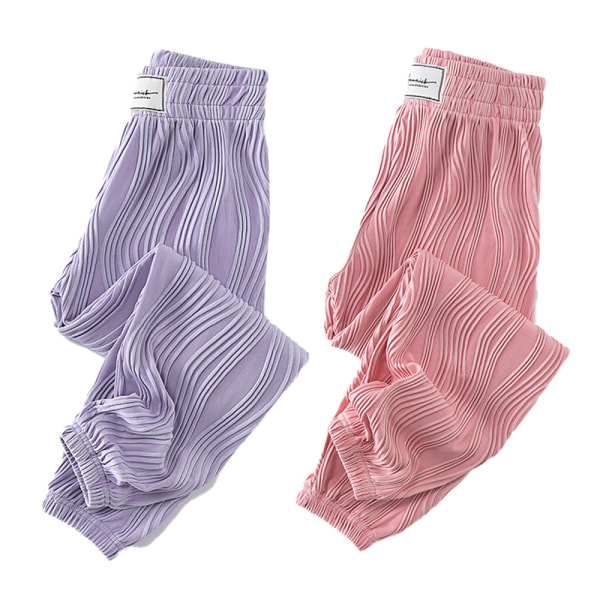 2pcs Kids Sweatpants Elastic Waistband Joggers, Girls' pants in