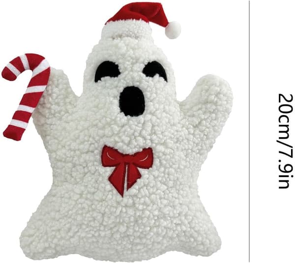 Halloween Ghost Pillow - Decorative Plush Pillow, Cute Soft Stuffed Ghost Cushion for Halloween Party Home Decor
