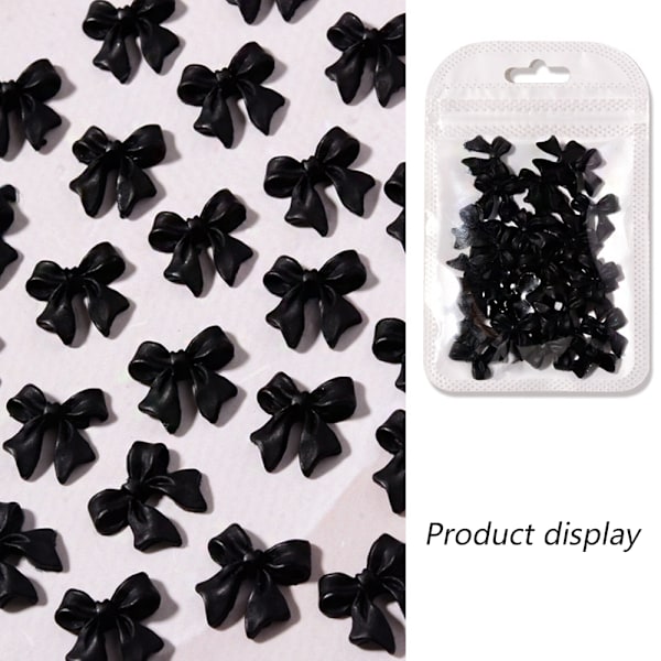 200 st 3D Rosett Nagelkonst Dekorationer, Färgglada Rosett Nageltillbehör 3D Rosetter Nagelcharms för Resin Flatback Nagelkonst Design