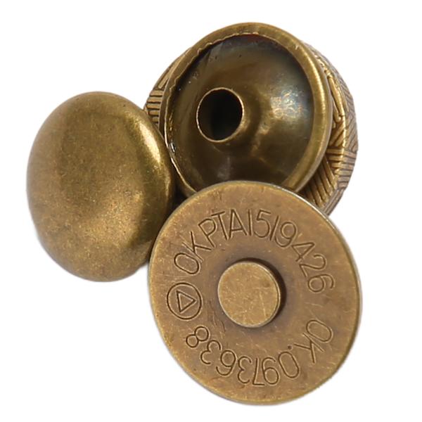 50 Set Magnetiska Väskefästen Hög Hårdhet Legering Slät Lätt Användning Bredt Använda Magnetknappar för Kläder DIY Brons