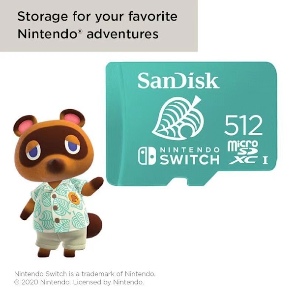 Nintendo Switch TF-Kort 512GB – Dedikerad Lagring för Oavbruten Spelglädje