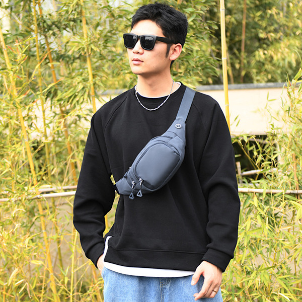 Fanny Packs för Kvinnor Plus Size, Nylon Workout Walking Bälte Väska Superlätt Löpning Midja Höft Väska Mode Män Crossbody