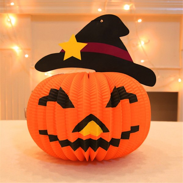 Halloween Element Paper Lantern for Party Bar Hanging Ornament Decoration(Hat)