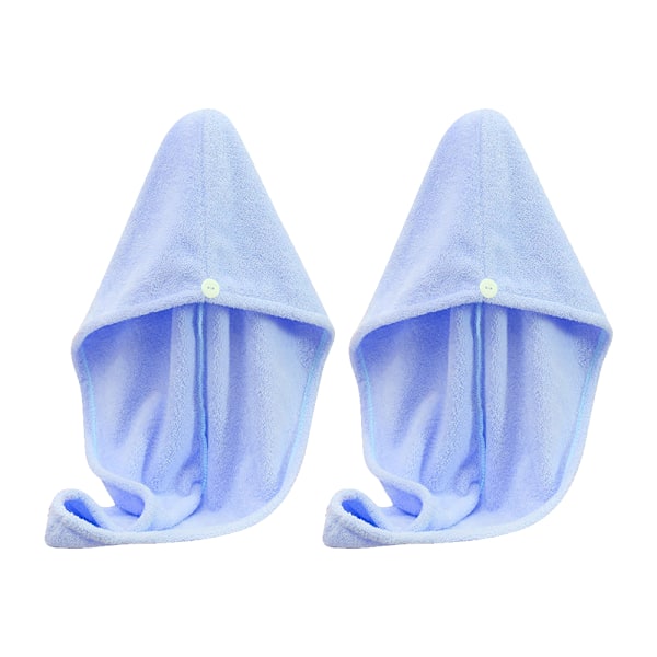 2-pack Hårtorkningshandduk Ultraabsorberande, Snabbtorkande Hårturban Mjuk, Frizzfri Hårtorkningshandduk