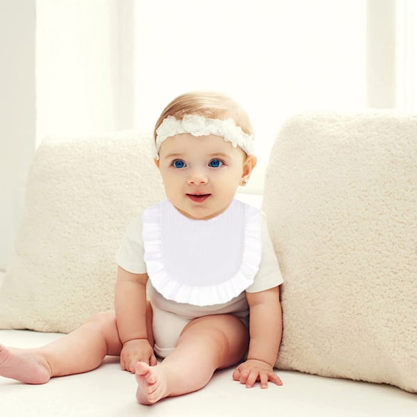 Baby Muslin Bandana Drool Bibs för Pojkar och Flickor Justerbara Baby Bibs Set 6PCS för Tandspottning och Droolning Multi-Use Scarf Bibs