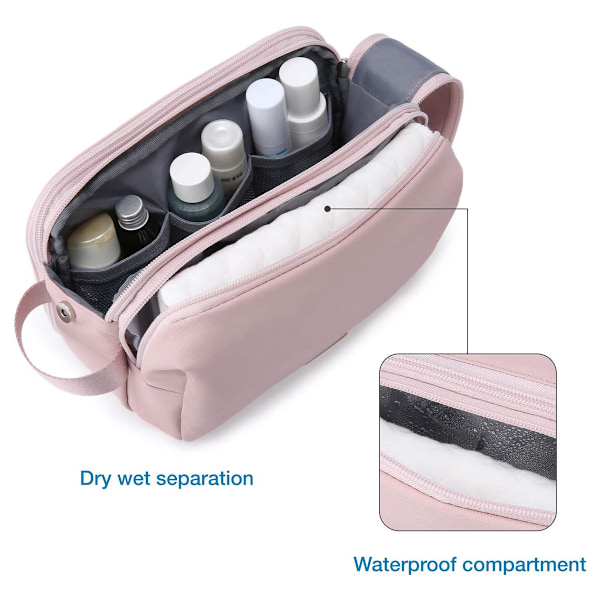 Mænds Rejsetilbehørspose Organizer Dopp Kit Vandafvisende Tilbehør Skægvaskpose