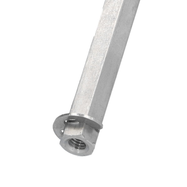 5 stk Lange Stangmutter Hex Kobling Hunnlig Gjenget Rett Stang Rustfritt Stål for Gobilda Dia 8mm4106‑4008‑1200