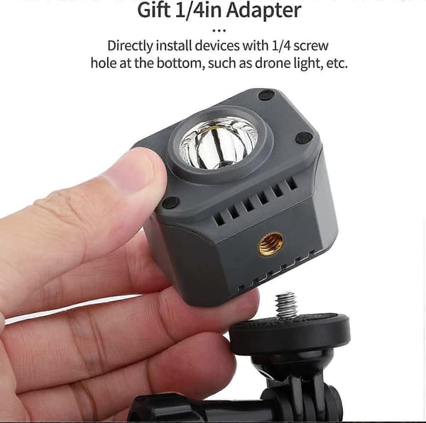 Kameramontering til DJI Avata, til Action Camera Holder Adapter Tilbehør, til DJI Avata/DJI Action 2/Insta360 Go 2/Insta360 Go