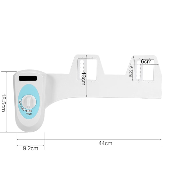 WC-Bidet Dusjtoalett for Intim Rengjøring Bidet Vanntrykk Justerbar Kaldt Vann