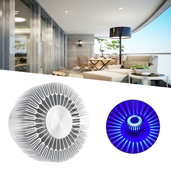 Loftlampe 3W LED Solformet Loft Astigmatisme Lysstang Gang Veranda Dekoration Loftlampe Økonomisk Blåt Lys