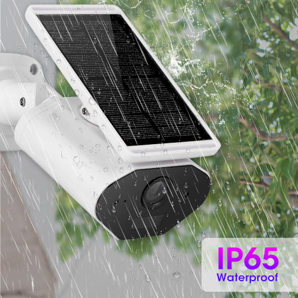 1080P WiFi-kamera PIR Solcellsdriven HD IR Nattsyn Vattentät Smart Övervakning för TUYA