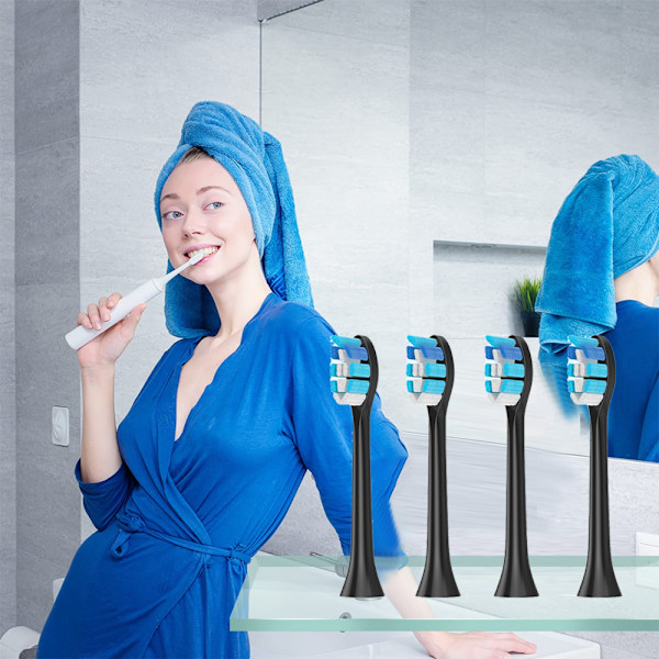 Clean Replacement Sähköhammasharjan Vaihtoharjat, 4 Harjaa