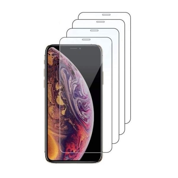 4-Pack Högkvalitativa Härdat Glas Skärmskydd för iPhone 12 Mini
