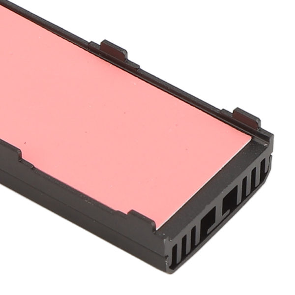 M.2 NGFF NVME SSD Kylare Fyrdubbel Värmeavledning 5V Fläkt SATA Port Strömförsörjning SSD Kylare Svart