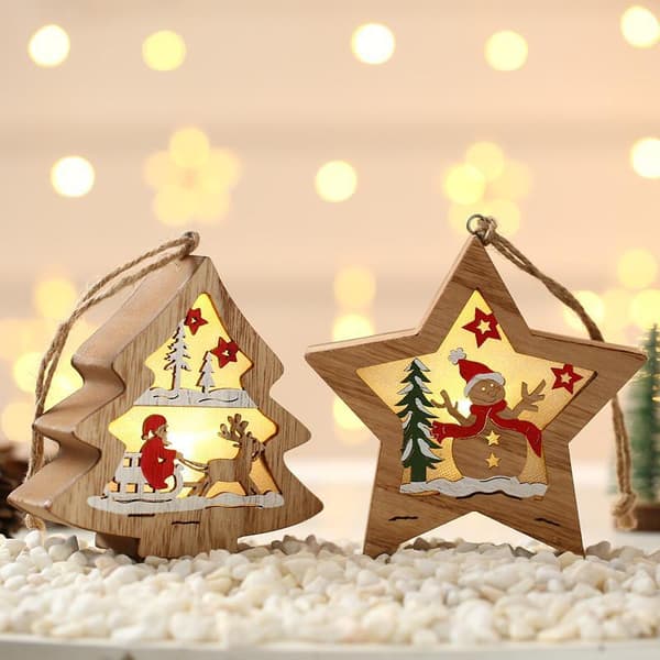 Julgransljus Julgransljus Träprydnader Julgran
