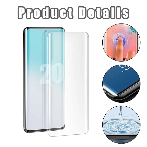 Samsung Galaxy S20 Plus Skärmskydd Skyddsplast Displayskydd transparent