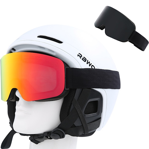 Skibriller, sylindriske anti-dugg skibriller, UV-beskyttende skibriller for menn og kvinner