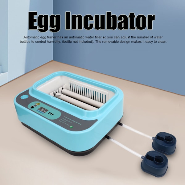 Æg Inkubator Smart Automatisk Mini 15 Æg Inkubator med Temperatur- og Luftfugtighedskontrol til Udklækning EU Stik 220V