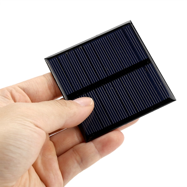 0,7W 5V Mini Bærbar Solcellepanel DIY Strømmodul Oplader til 3,7V Batteri 70*70MM